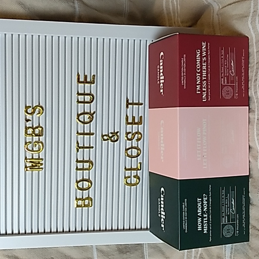 Ryan Porter Candle 3 pack 2.25 oz each candle wine themed soy blend